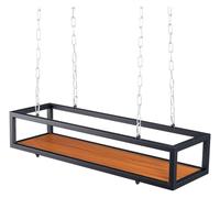 DMBBSAPBSH Estante de Techo, Estantería de Techo, Soporte Colgante for Flores de Techo, Ideal for Bar, Patio, jardín o balcón.(140x25x15cm)