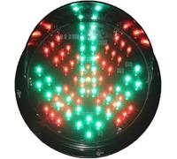 DMBBSAPBSH Luz de Tráfico, Lámpara de Semáforo, Lámpara indicadora de tráfico con Flecha Verde de la Cruz Roja, luz Stop Go, for Carretera, estación de peaje(12v,1 PCS)