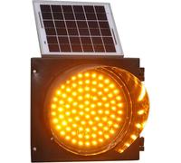 DMBBSAPBSH Luz de Tráfico, Lámpara de Semáforo, Luz de Advertencia de señales de tráfico con Panel Solar, for Carreteras, cabinas de peaje(300mm/12inch)