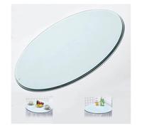 DMBBSAPBSH Plato Giratorio Redondo, Bandeja Redonda Giratoria Mesa Redonda de Vidrio for encimera de Comedor, Mesa de Centro y Mesa de Restaurante.(24in/60cm)