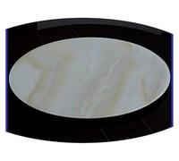 DMBBSAPBSH Plato Giratorio Redondo, Bandeja Redonda Giratoria Tablero de Vidrio Apto for Mesa de Comedor, Mesa de Centro y Mesa Auxiliar.(Yellow,28in/70cm)