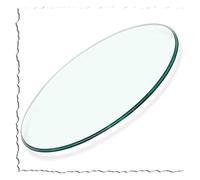 DMBBSAPBSH Plato Giratorio Redondo, Bandeja Redonda Giratoria Tablero de Vidrio Transparente for Mesa de Comedor de Repuesto.(52cm-20.4in)