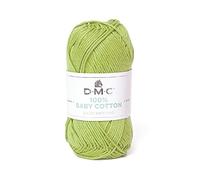 DMC - 100% Baby Cotton - Hilo para tricot - 100% algodón | Especialmente diseñado para bebés y confección de canastillas | Suave y cómodo | Ovillo de 50g - 106m | 27 colores disponibles
