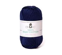 DMC - 100% Baby Cotton - Hilo para tricot - 100% algodón | Especialmente diseñado para bebés y confección de canastillas | Suave y cómodo | Ovillo de 50g - 106m | 27 colores disponibles