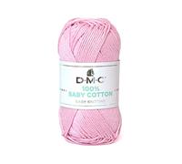 DMC - 100% Baby Cotton - Hilo para tricot - 100% algodón | Especialmente diseñado para bebés y confección de canastillas | Suave y cómodo | Ovillo de 50g - 106m | 27 colores disponibles