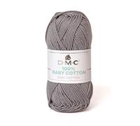 DMC - 100% Baby Cotton - Hilo para tricot - 100% algodón | Especialmente diseñado para bebés y confección de canastillas | Suave y cómodo | Ovillo de 50g - 106m | 27 colores disponibles