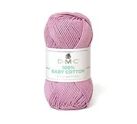 DMC - 100% Baby Cotton - Hilo para tricot - 100% algodón | Especialmente diseñado para bebés y confección de canastillas | Suave y cómodo | Ovillo de 50g - 106m | 27 colores disponibles