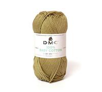 DMC - 100% Baby Cotton - Hilo para tricot - 100% algodón | Especialmente diseñado para bebés y confección de canastillas | Suave y cómodo | Ovillo de 50g - 106m | 27 colores disponibles