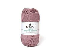 DMC - 100% Baby Cotton - Hilo para tricot - 100% algodón | Especialmente diseñado para bebés y confección de canastillas | Suave y cómodo | Ovillo de 50g - 106m | 27 colores disponibles