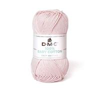 DMC - 100% Baby Cotton - Hilo para tricot - 100% algodón | Especialmente diseñado para bebés y confección de canastillas | Suave y cómodo | Ovillo de 50g - 106m | 27 colores disponibles