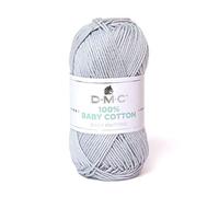DMC - 100% Baby Cotton - Hilo para tricot - 100% algodón | Especialmente diseñado para bebés y confección de canastillas | Suave y cómodo | Ovillo de 50g - 106m | 27 colores disponibles