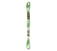 DMC 117-368 - Hilo de algodón Trenzado de 6 Hilos para Bordar, Color Verde Pistacho Claro, 22,86 m, 12 Unidades