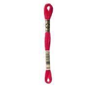 DMC Hilo Mouliné 3801 - 100% algodón, 6 hebras, ovillo de 8 m - Rojo (luz de Navidad)