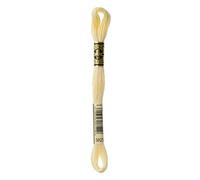 DMC 117-3823 - Hilo de algodón Trenzado de 6 Hilos para Bordar, Color Amarillo pálido