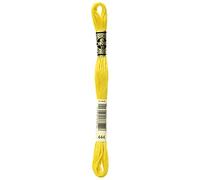 DMC 117-444 - Lote de 6 Flecos de algodón Trenzado para Bordar, Color limón Oscuro
