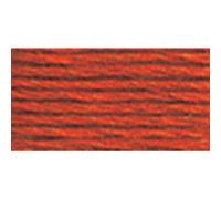 DMC 117 - 900 6 Hilos Bordado algodón Hilo, Oscuro Color Naranja, 8.7-Yard, Pack de 12
