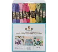 DMC 117F25-PC36 - Paquete de hilo dental de colores populares para bordar, los colores pueden variar, 8.7 yardas, 36 unidades