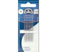 DMC 1768-20 Agujas de mano de chenilla, paquete de 6, tamaño 20