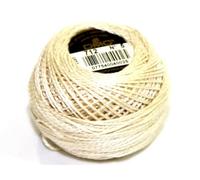 DMC algodón hilo perle tamaño 5 712 - por 10 g) + libre Minerva Crafts Craft guía