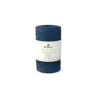 DMC Algodón reciclado macramé ECO Vita 4 (250 gr), certificado Oeko-Tex. Color: 78 azul