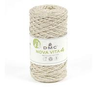 DMC Algodón reciclado macramé ECO Vita 4 Metallic Effects (250 gr), certificado Oeko-Tex. Color: oro 03