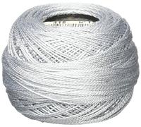 DMC Bola de algodón perla tamaño 12 141 yardas, gris perla