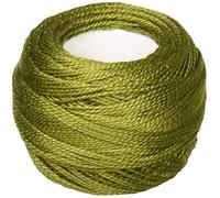 DMC Bola de algodón perla tamaño 8 87 yardas, verde aguacate