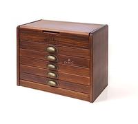 DMC Caja de coleccionista de madera incluye uno de cada uno de los 500 hilos de algodón trenzados
