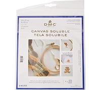 DMC Canevas Soluble, Polivinilo, Blanco, 22 x 0,2 x 20 cm