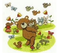 DMC Creative world "La Fabulosa Bosque Best Buddies - Kit de Punto de Cruz, diseño de, algodón, Multicolor