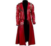 DMC Devil May Cry 5 - Disfraz de Dante para cosplay, abrigo rojo