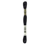 DMC Hilo Mouliné 117-310 – 100% algodón, 6 hebras, 8 m, ideal para punto de cruz – Negro