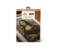 DMC - Mona Lisa por Leonardo da Vinci, Le Louvre, Kit Punto de Cruz Avanzado