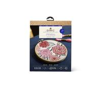 DMC - DMC Dahlias (14.5cm) Kit de Bordado de Punto de Cruz - 1 Conjunto