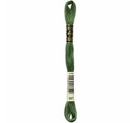 Dmc Algodón Bordado de 6 hebras 8.7 Yardas, Verde Bosque Oscuro