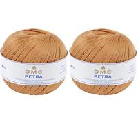 DMC Hilo Petra, 100% algodón, marrón Claro (5436), Talla 5 (Paquete de 2)