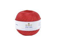 DMC Hilo Petra, 100% algodón, Rojo Brillante (5666), Talla 5