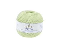 DMC Hilo Petra, 100% algodón, Verde Claro, Talla 5