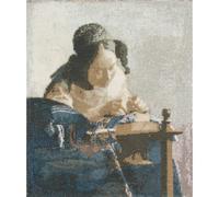 DMC Juego de punto de cruz "Louvre The Lace Maker", modelo para contar, 44x49cm