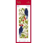 DMC Kit de marcapáginas de pájaros y Bayas, Tela Algodón, Varios