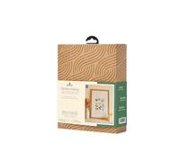 DMC Kit de punto de cruz de flores de prado, incluye 11 madejas de algodón trenzado, tela Aida de 14 quilates, aguja de bordado e instrucciones (idioma español no garantizado)