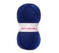 DMC - Lana Knitty 4 Glitter - Tacto metalizado l Ideal para todo tipo de prendas - Agujas de tricot n°4 | 50 g - 148 m - 5 colores disponibles