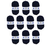 DMC - Lote de 10 ovillos - Hilo de tejer Knitty 4 - Explicaciones incluidas | Agradable de tejer | Ovillos de 50 g - 140 m | 10 colores disponibles