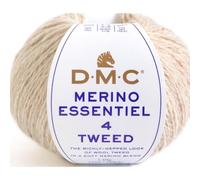 DMC - Merino Essentiel Tweed - Ideal para todo tipo de ropa, suave y refinada | Agujas n°4, 165 m - 50 g - 12 colores