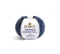 DMC - Merino Essentiel Tweed - Ideal para todo tipo de ropa, suave y refinada | Agujas n°4, 165 m - 50 g - 12 colores