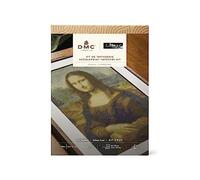 DMC - Mona Lisa de Leonardo da Vinci, Le Louvre, Kit de Tapicería Intermedio