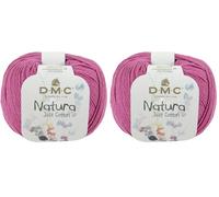 DMC Natura Hilo Natural, Algodón, Cerise N62, 9x9x7 cm, 155 (Paquete de 2)