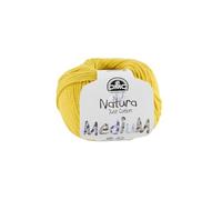 DMC Garn Ovillo para tricot y ganchillo Natura Medium 100% algodón Mediano Amarillo 50 g 75 m
