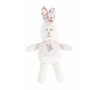 DMC - Peluche conejo Folk - Punto de cruz, tela Aida 7pts/cm | Para personalizar: nombre, motivos, fecha de nacimiento - Idea de regalo de nacimiento de niña/niño única y personal