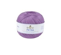 DMC Petra de Hilo, 100% algodón, Morado, tamaño 8